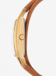 Mini Empire Gold-Tone and Leather Watch MICHAEL KORS